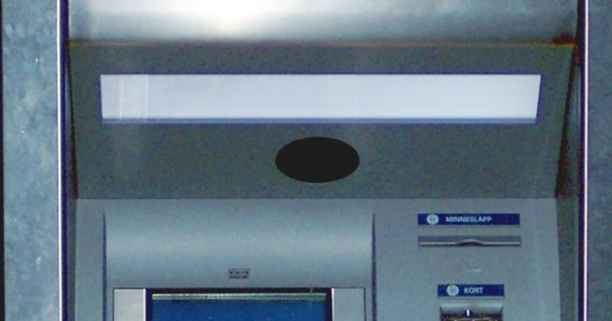An automated teller machine with card and receipt slots